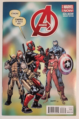 Avengers #24.NOW (2014, Marvel) NM Vol 5 Carlo Barberi Deadpool Twerk Variant