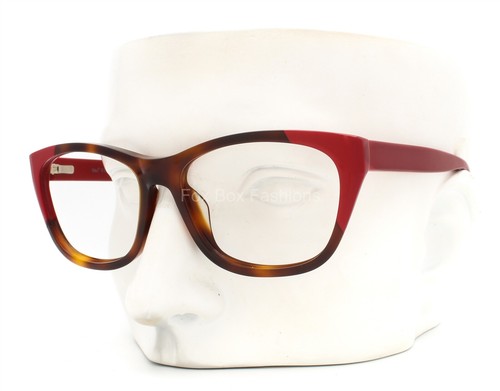 Maui Jim MJO 2401-66 Eyeglasses Glasses Glossy Brown Tortoise / Red 52-16-140