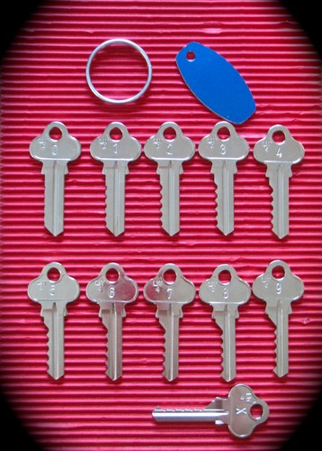 5 Pin Depth & Space Key Set. Depths 0-10-Suits Lockwood, Whitco C4,LW4-Free Post - Picture 3 of 4