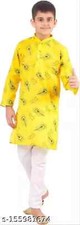 Indian Traditional Wear Multicolored casual kurta payjama set for boys Pack of 1