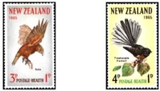 Timbres Oiseaux Nlle-Zélande 430/431 ** - 80463FQ