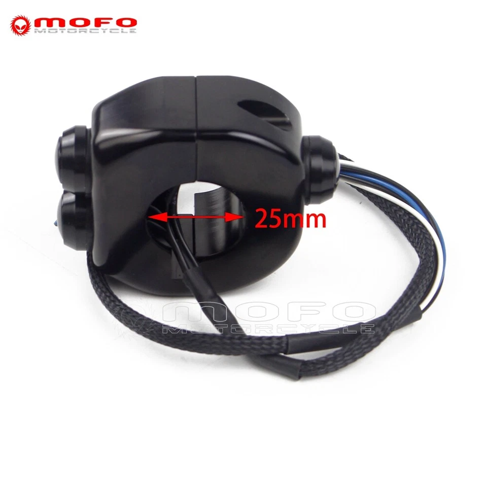 25.4mm Handlebar ON/OFF Momentaty Hand Contol Switch For Yamaha V-Star 650 1100 - Image 2 of 4