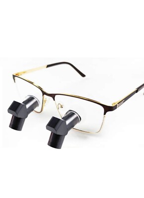 Ergonomic loupes. 3.5x with wireless headlight.