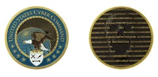 Challenge Coin U.S. CYBER COMMAND CYBER WARFARE CHALLENGE COIN