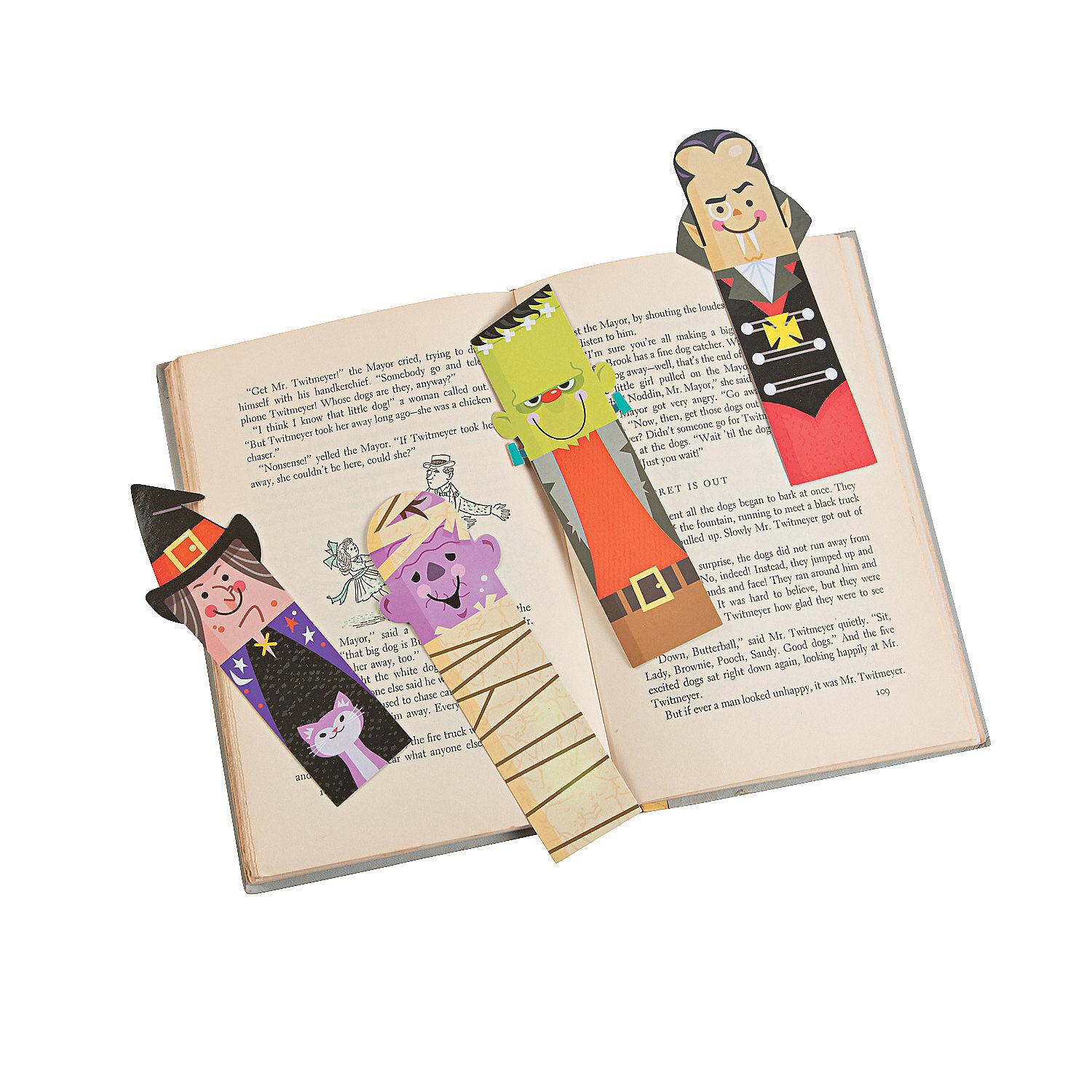 Laminated Halloween Bookmarks, Stationery, 48 Pieces