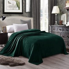 Exclusivo Mezcla Queen Size Flannel Fleece Velvet Plush Bed Blanket as