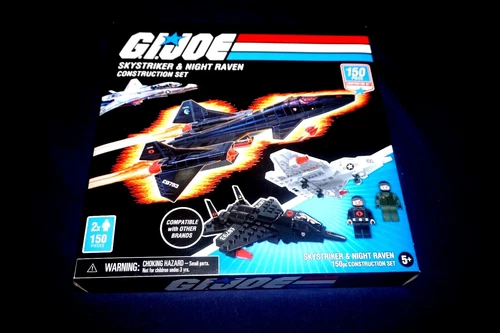 GI JOE SKYSTRIKER & NIGHT RAVEN 150 PIECES CONSTRUCTION SET HASBRO TOY 2020