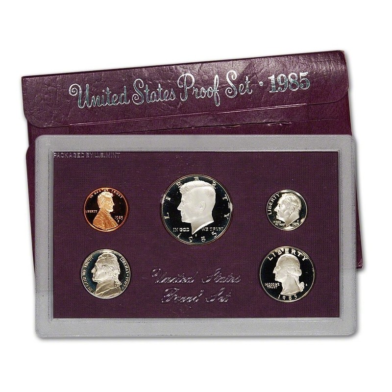 1985 S PF Proof Set U.S Mint Original Government Packaging OGP COA COIN SET#7877