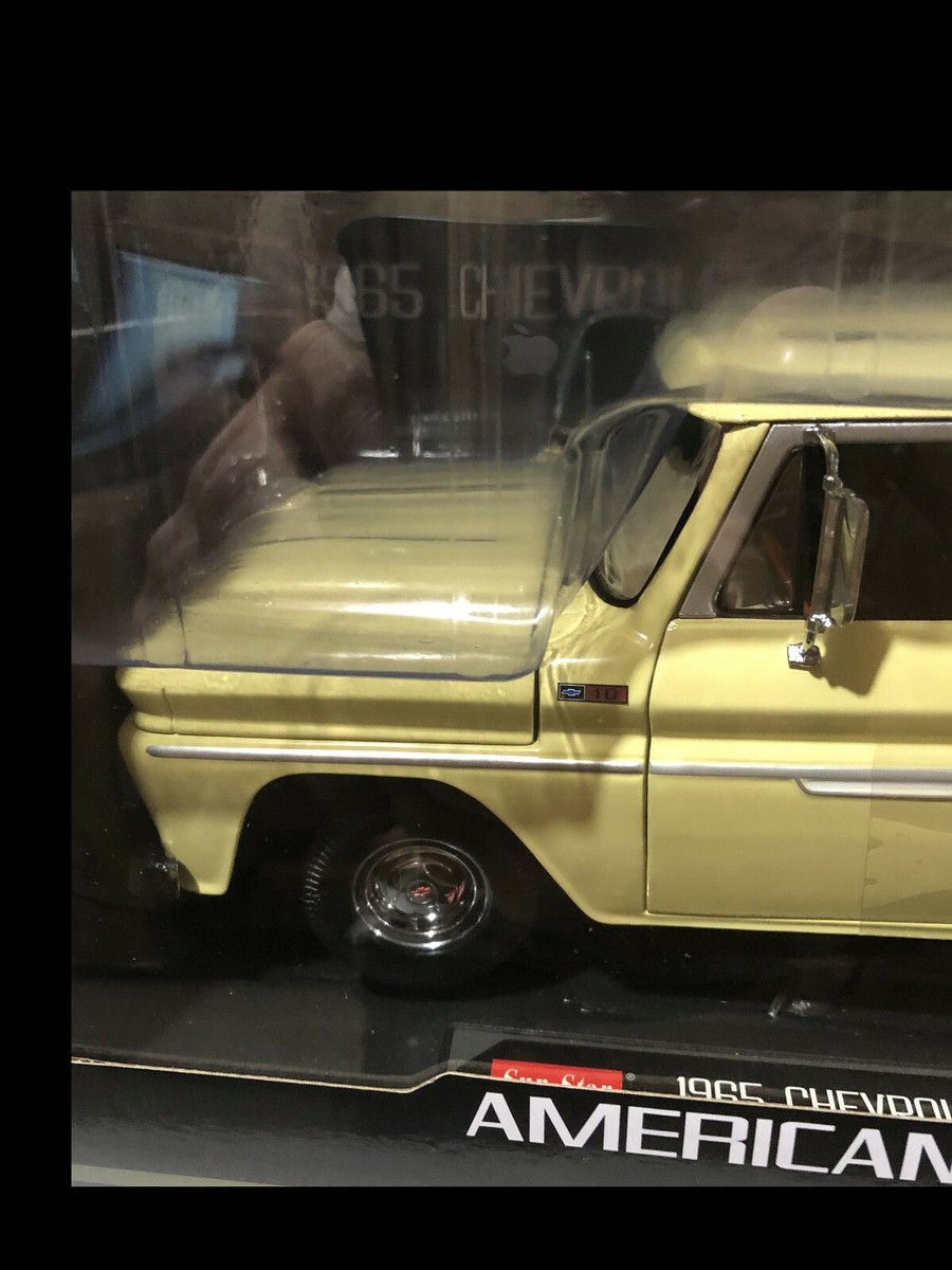 Buy 1965 Chevrolet Pickup Truck Yellow 1 18 Sunstar 1364 online | eBay