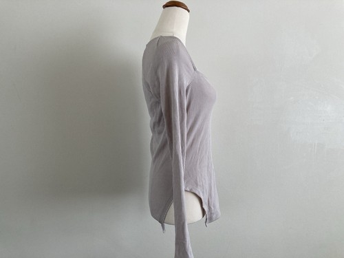 KOOKAI SIZE10 SILVER GREY ASTER MERINO WOOL TOP Long Sleeve New With Tag - Picture 6 of 9