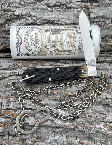 GEC TIDIOUTE ** 152118B&C ANTIQUE YELLOW JIGGED HUCKLEBERRY BOYS KNIFE KNIVES