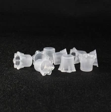 1000pcs Hexagon Tattoo Ink Cups Tattoo Supplies Plastic Transparent Pigment Cups