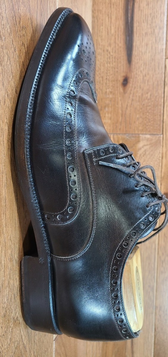 Allen Edmonds Seven TRESANA Brown Leather Wingtip Derby 