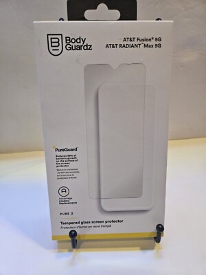 AT&T Fusion 5G Radiant Max BodyGuardz Pure 2 Premium Glass Screen Protector