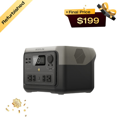 EcoFlow RIVER 2 Max Power Station 512Wh LFP Generator EcoFlow RIVER 2 Max Power Station 512Wh LFP Generator
