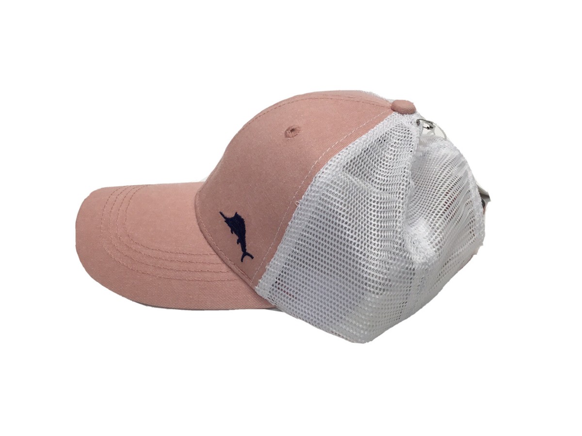 NWT TOMMY BAHAMA Pink Washed Trucker Cap Hat marlin Embroidery Tip Your Cap OS TBD01SandMarlinHat.jpg?v=  main image 2