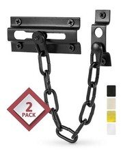 Jack N Drill 2 Pack Door Chain Guard Rust Resistant Safety Lock for Inside Use