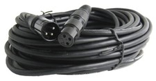 50ft 3-Pin Stereo Cord Male Cable to Female Shielded XLR Cable Mixer Mic Cable