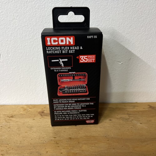 ICON Locking Flex Head Ratchet and Bit Set, 35 Piece | eBay
