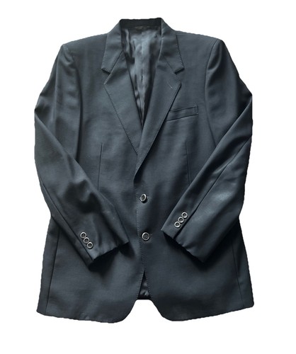 Vintage Men’s Angelo Donati Blazer/Jacket 42R Black 2 Buttons 100% Pure Wool