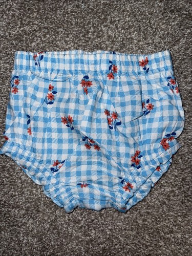Neu mit Etikett Baby Mädchen Katze & Jack geblümt kariertes Sommeroutfit Größe 0-3 M - Bild 3 von 3
