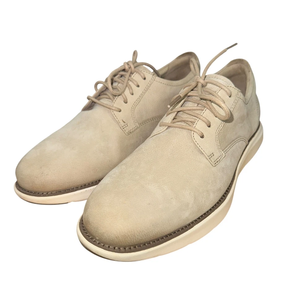 Zapatos de Vestir Oxford Cole Haan Beige/Crema Gamuza Grand 360 Usados Para Hombres 10M Foto 2 de 4