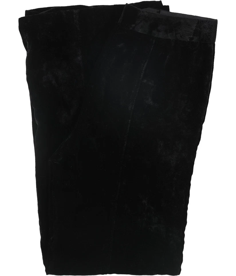 Pantalones de vestir de terciopelo para mujer Nanette Lepore, negros, 4 Foto 2 de 2