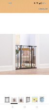 Regalo Metal Doorway Gate Easy Installation Adjustable Model 0320 DS Black
