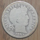 United States 1895-o Barber Dime