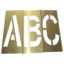 Zoro Select 20Y505 Stencil Kit, Combination Set, A Thru Z, Punctuation, 1 In,