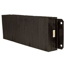 Rubber 4-1/2" Deep Horizontal Laminated Dock Bumper - 12" H x 36" W
