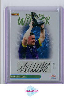 LUKE LITTLER PANINI 2025 PDC PREMIER LEAGUE WINNER AUTO /9 ENGLISH