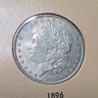1896 Morgan Silver Dollar $1 Coin 0.9 Fine Silver Circulated