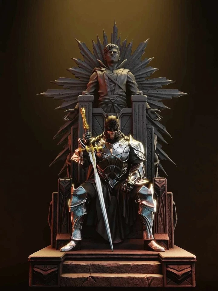 Batman Thron Statue Modellbausatz DC Größenauswahl! Unlackiert/Unmontiert