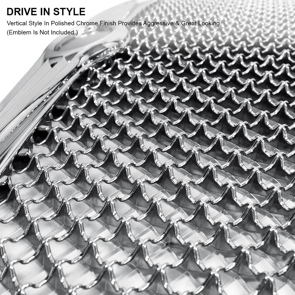 Fits 2005-2010 Chrysler 300 300C Chrome Front Hood Bumper Mesh Grill Grille Foto 4 de 4