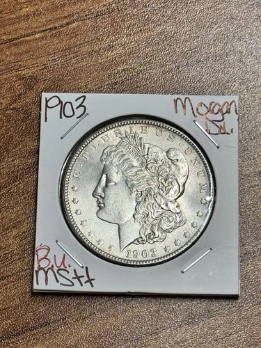 1903 P Morgan Silver Dollar Gem BU Uncirculated MS++ Key Date Coin (Raw18156)