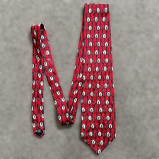 Shore & Singer Neck Tie 100% Silk Mens Classic Red Pointed Made in USA Career