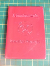 DDR Feuerwehr Dienstausweis blanko Freiwillige Feuerwehr