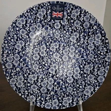 Queen’s Calico Blue 9"d x 2"h Serving Bowl Made In England - NEW