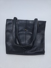 Vintage Coach Skinny Tote Black Leather MADE IN USA - 9546