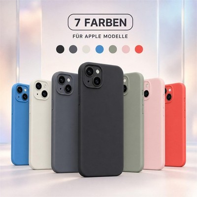 Schutzhülle Silikon für iPhone 14 Pro Max 13 12 11 Pro 15 Pro 16 Pro Air Case