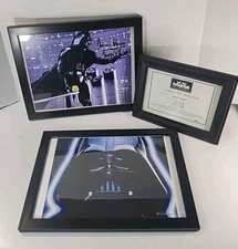Star Wars Darth Vader Dave Prowse Autograph w/ COA & Artist Signed Print FRAMED