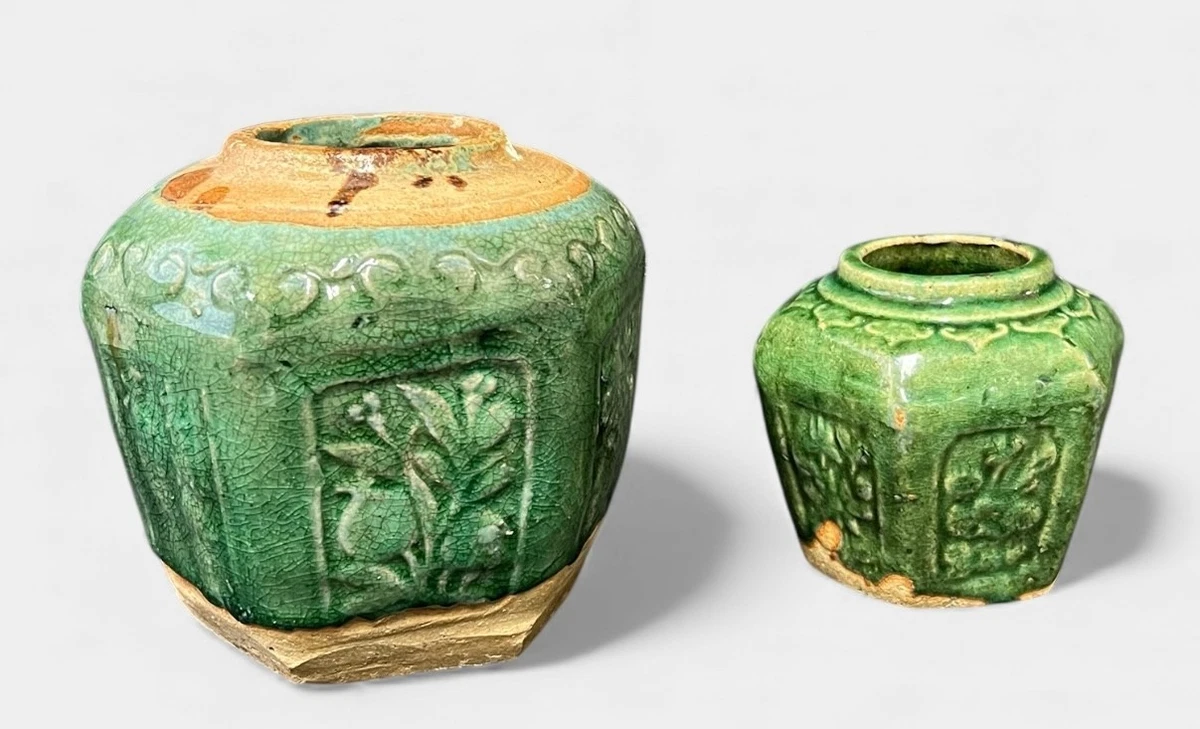 Antique Green Chinese Vases 1900-1940 for sale | eBay