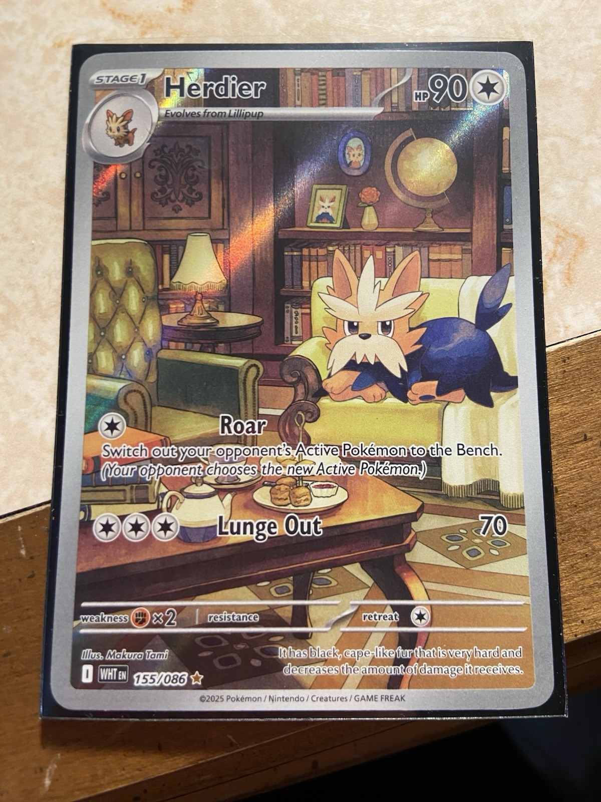 Herdier 2025 Scarlet & Violet: White Flare #155/086 Illustration Rare Price  Guide - Sports Card Investor
