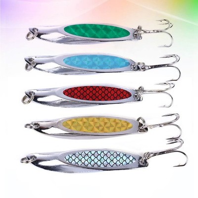  5 PCS Fischerei Zubehör Angelzubehör Fischereiköder Spinner-Angelköder