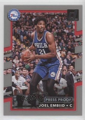 2017-18 Panini Donruss Press Proof Silver 3/299 Joel Embiid #112 0qr0