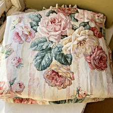 Cabbage Rose Curtains - Hand made - fully lined