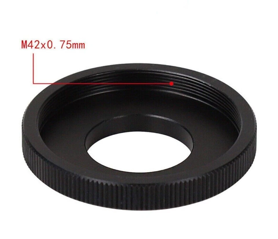C mount Male to M42X0.75mm T2 Female Adapter ring C-42mm C-T2 F Telescope Camera - Image 3 of 4