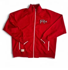 Vintage Rocawear 1999 Full Zip Jacket Embroidered Red & White Mens Size 3XL Y2K