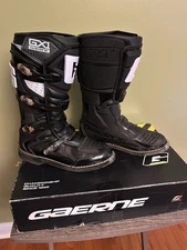 Gaerne Riding Boots GX-1 size 13 Black and White-Excellent